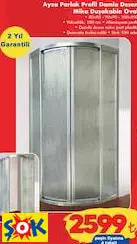 AYZA PARLAK PROFİL DAMLA DESEN MİKA DUŞAKABİN OVAL AYZA PARLAK PROFİL DAMLA DESEN MİKA DUŞAKABİN OVAL